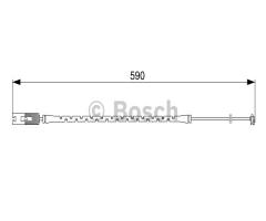 Bosch 1987473042 czujnik klock. hamulc., bmw 7 (e38)