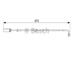 Bosch 1987473051 czujnik klock. hamulc., bmw 1 (e82) coupe 