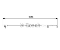 Bosch 1987473054 czujnik klock. hamulc., land rover range rover sport (ls)