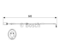 Bosch 1987473504 czujnik klock. hamulc., bmw x1 (e84)