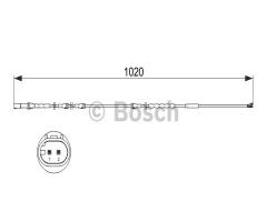 Bosch 1987473510 czujnik klock. hamulc., bmw x5 (e70)