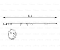 Bosch 1987473524 czujnik klock. hamulc., mini mini (r56)