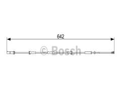 Bosch 1987473544 czujnik klock. hamulc., bmw 2 active tourer (f45), mini mini (f55)