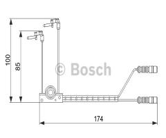 Bosch 1987474584 czujnik klock. hamulc., mercedes-benz klasa g (w460), puch g-modell (w 461)