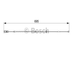 Bosch 1987474585 czujnik klock. hamulc., opel vectra c