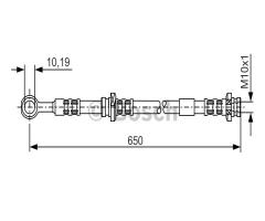 Bosch 1987476364 przewód hamulcowy giętki, nissan primera (p12)