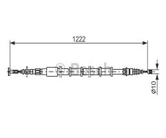 Bosch 1987477555 linka hamulca ręcznego, lancia lybra (839ax)