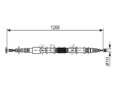 Bosch 1987477556 linka hamulca ręcznego, lancia lybra (839ax)