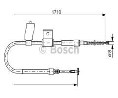 Bosch 1987477830 linka hamulca ręcznego, fiat strada pick-up (178e)