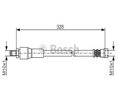 Bosch 1987481001 przewód hamulcowy giętki mercedes vito  03- tył