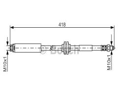 Bosch 1987481058 przewód hamulcowy giętki, mazda 5 (cw), volvo s40 ii (ms)