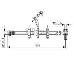 Bosch 1987481078 przewód hamulcowy giętki, mercedes-benz klasa m (w163)