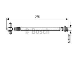 Bosch 1987481519 przewód hamulcowy giętki, audi a1 (8x1, 8xf), seat leon (1p1)