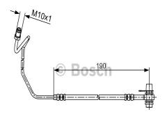 Bosch 1987481535 przewód hamulcowy giętki, audi a6 (4a, c4), skoda superb (3u4)