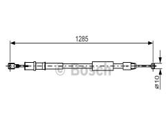 Bosch 1987482026 linka hamulca ręcznego, mercedes-benz vito / mixto nadwozie pełne (w639)