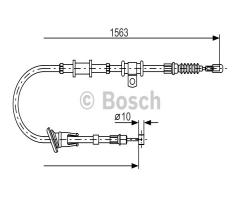 Bosch 1987482064 linka hamulca ręcznego, mitsubishi space star (dg_a)