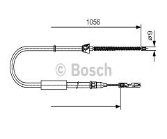 Bosch 1987482125 linka hamulca ręcznego, audi a2 (8z0)