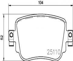 Brembo p85140 klocki hamulc. vw sharan  15-  tył, audi q3 (8u)