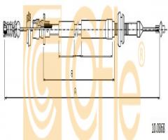 Cofle 10.0868 linka gazu vw, skoda octavia (1u2), vw new beetle (9c1, 1c1)