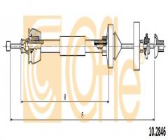 Cofle 10.2846 linka sprzęgła renault