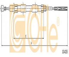 Cofle 10.4155 linka hamulca ręcznego bmw, bmw z3 (e36)