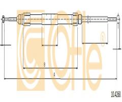 Cofle 10.4268 linka hamulca ręcznego bmw, bmw x3 (e83)