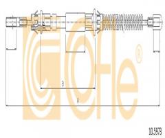 Cofle 10.5973 linka hamulca ręcznego opel, chevrolet trans sport, opel sintra