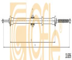 Cofle 10.6896 linka hamulca ręcznego dacia, dacia lodgy