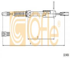 Cofle 10.9456 linka hamulca ręcznego mercedes, mercedes-benz klasa s (w220)