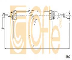 Cofle 10.9581 linka hamulca ręcznego mercedes, mercedes-benz sl (r129)