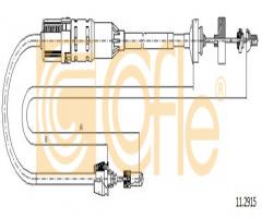 Cofle 11.2915 linka sprzęgła renault, renault espace iii (je0_)