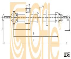 Cofle 11.5496 linka hamulca ręcznego ford, ford mondeo iv turnier (ba7)