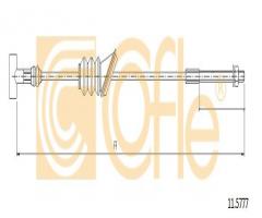 Cofle 11.5777 linka hamulca ręcznego opel, fiat multipla (186), opel meriva