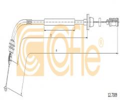 Cofle 12.7309 linka gazu fiat, fiat seicento (187)