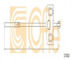 Cofle 17.0315 linka hamulca ręcznego nissan, nissan juke (f15)