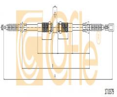 Cofle 17.0379 linka hamulca ręcznego nissan