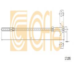 Cofle 17.1095 linka hamulca ręcznego toyota, toyota auris (nre15_, zze15_, ade15_, zre15_, nde15_)