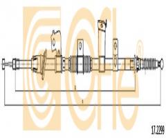 Cofle 17.2299 linka hamulca ręcznego mitsubishi, citroËn c4 aircross, mitsubishi asx (ga_w_)