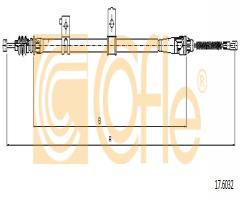 Cofle 17.6032 linka hamulca ręcznego kia, kia sportage (k00)