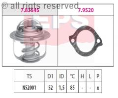 Facet 1.880.354 termostat mazda, ford ranger (er, eq), mazda 323 c v (ba)