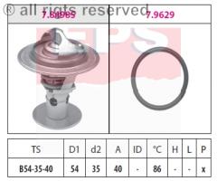 Facet 1.880.498 termostat ford, mazda mpv ii (lw)