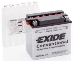 Exide eb12al-a2 akumulator 12ah/150a 12v p+ / motocykle