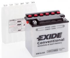 Exide eb14-a2 akumulator 14ah/200a 12v l+ / motocykle