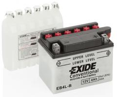 Exide eb4l-b akumulator 4ah/60a 12v p+ / motocykle