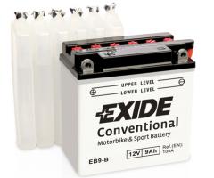 Exide eb9-b akumulator 9ah/120a 12v l+ / motocykle