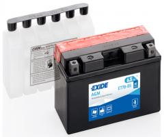 Exide et7b-bs akumulator 6,5ah/85a 12v l+ / motocykle   Żel