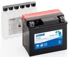 Exide etx5l-bs akumulator 4ah/70a 12v p+ / motocykle