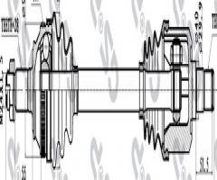 Gsp 251002 półoś napędowa citroen peugeot, land rover freelander (ln)