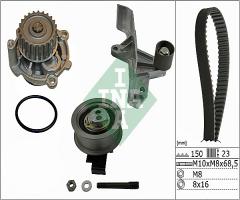 Ina 530054631 zestaw rozrządu z paskiem + pompa wody, audi a4 (8e2, b6), vw passat (3b3)