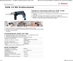 Bosch niebieski b 601217100 wiertarka udarowa gsb 13 re 600w